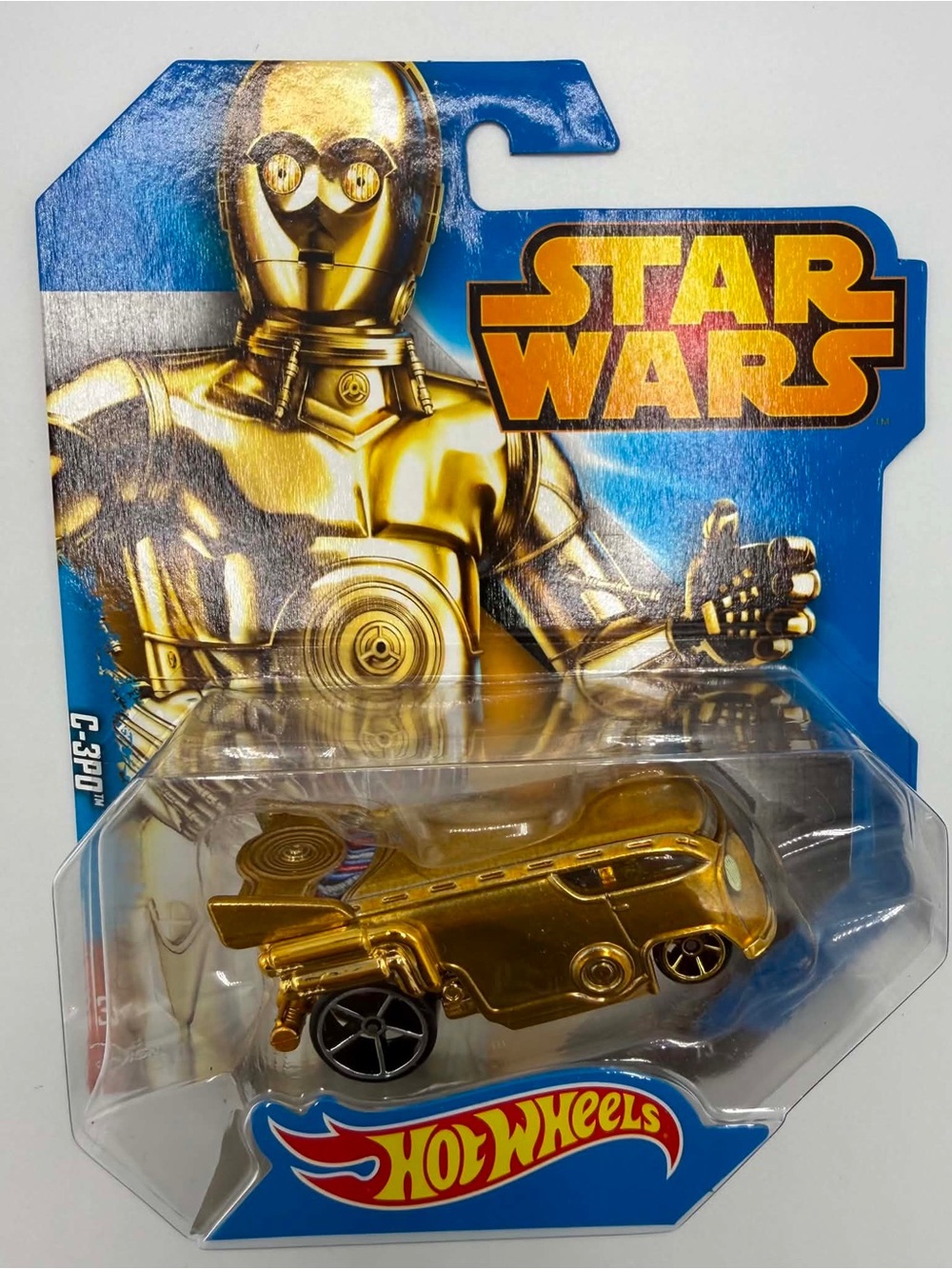 C-3PO star wars hot wheels gold vw drag bus van exclusive character car c3po NEW